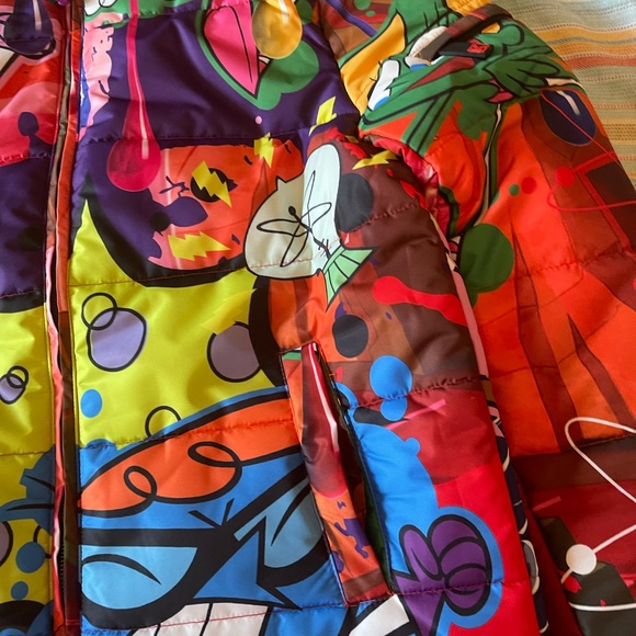 NWT s small dexters laboratory dekryptic puffer jacket coat mandark dee dee mens - Picture 3 of 11